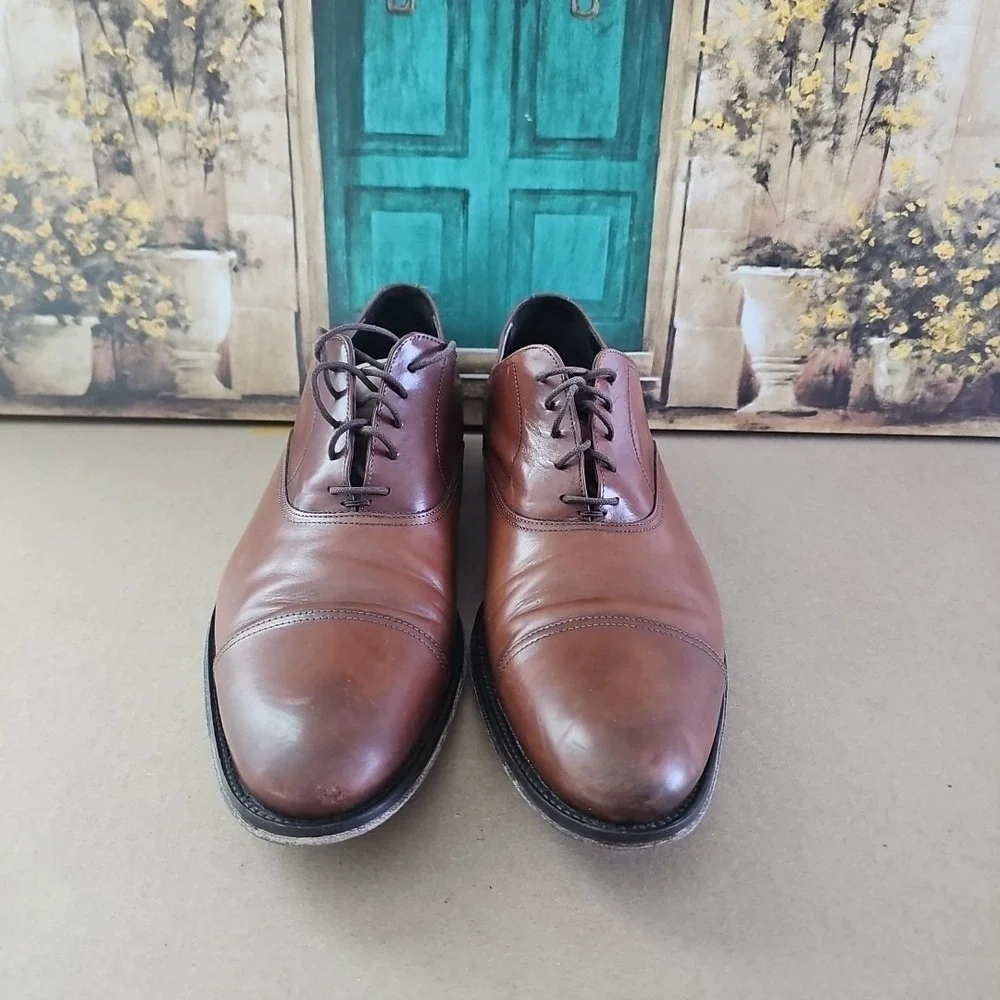 To Boot New York Adam Derrick 12981 Brown Cap Toe Oxford Dress Shoes Men's 13‎